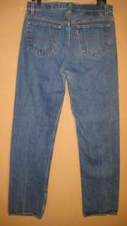ViNtAgE Used blue jeans 501 35x38 shrink to fit U.S.A  