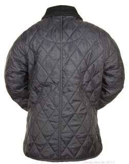 Barbour Girls Shaped Liddesdale Rose Quilted Jacket   Navy 