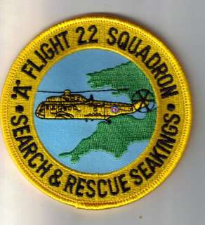 RAF 22 Sqd, A Flight patch, Search And Rescue Seakings  