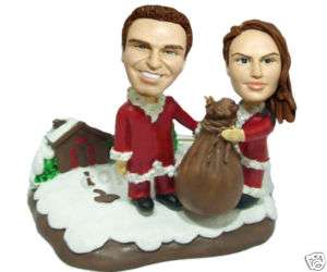 Geschenk Weihnachten tolle 3D Weihnachts Paar Figuren  