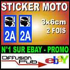 stickers autocollant plaque dimmatriculation MOTO 2A CORSE DU SUD
