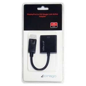  Cirago Video Cable. 4IN CIRAGO DPA1021 DISPLAYPORT TO DVI 