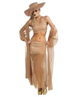 Sexy Womens Lady Gaga Gold Grammy Costume  Pop Stars Halloween 