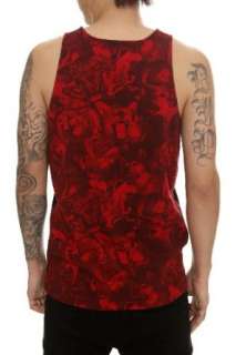  RUDE Black And Red Animal Print Tank Top Clothing
