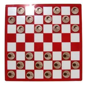   Laser Etched Ping Pong Table Tennis Checkers Set Toys & Games