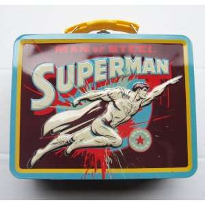  Superman Metal Boys Tin Lunch Box Toys & Games