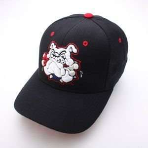 Fresno State Bulldogs Team Logo Mascot Fitted Hat (Black)  