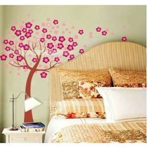  Reusable/removable Decoration Wall Sticker Decal   Pink 
