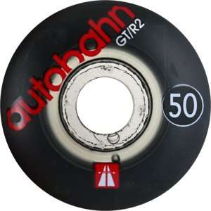 Autobahn GTR 2 50mm Black/Clear Skateboard Wheels (Set of 4)  