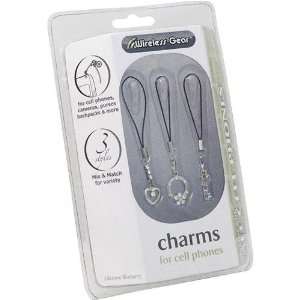  ESI CASES 4BB937 3 Pack Charms for Cell Phones, Cameras 