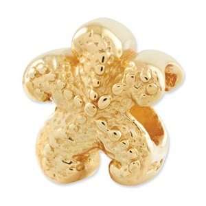   Sterling Silver Gold plated Reflections Starfish Bead Jewelry