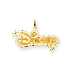   Gold Plated Sterling Silver Disney Disney Logo Charm Jewelry