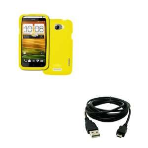  EMPIRE HTC One X Silicone Skin Case Cover (Yellow) + 8 