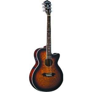 guitar electroacoustic
 on Washburn EA18 TS Electro Acoustic Guitar Tobacco Sunburst: .co