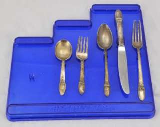 1847 Rogers Step Up Silver Plate 5pc Set First Love  