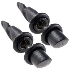 16g 16 gauge 1.2mm (shaft size) black alloy fake cheater illusion ear 