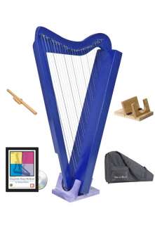 harpsicle harp w stand stick book dvd case blue