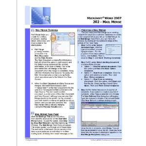  Microsoft® Word 2007 Quick Reference Guide   Word 202 
