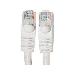  White 30 Foot Cat5e Ethernet Patch Cables Molded Boots 