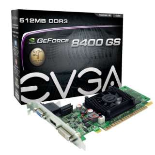 EVGA GeForce 8400GS PCI Express 2.0 Graphics Card 0843368013738  