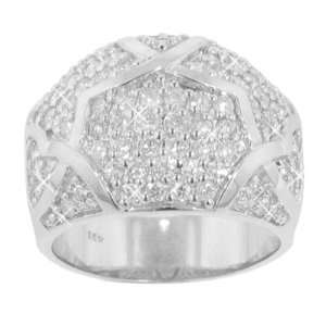 25 Ct. TW Pave Round Diamond Anniversary Band in Large 14k Ring Size 