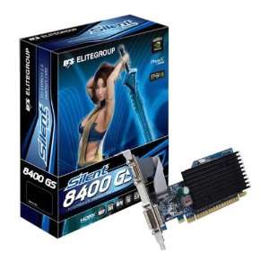  ECS nVidia GeForce 8400GS 512 MB DDR2 VGA/DVI PCI Express 