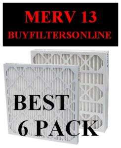 QUAL MERV 13 PLEATED HOME FURNACE ALLERGY AIR FILTERS  