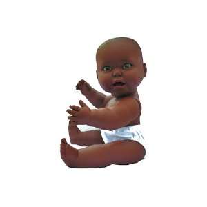    Large Vinyl Gender Neutral African American Doll Toys & Games