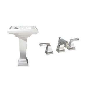  American Standard Town Square White Complete Pedestal Sink 