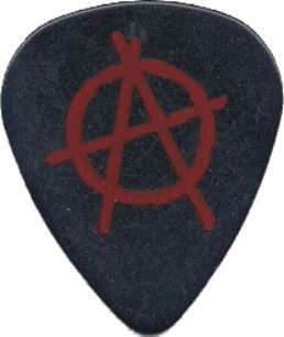 Anarchy Punk Rock Logo Official Guitar Pick  