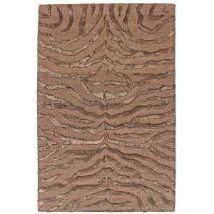  Zebra Area Rug 2x8 Animal Skin Print Modern Carpet Brown 