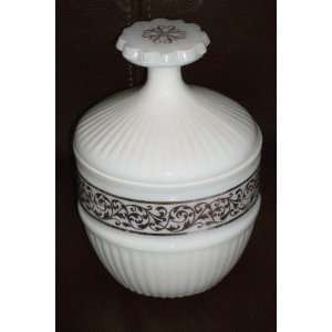  Vintage Avon Milk Glass Covered Urn Compote Bowl 