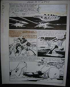RARE Original Art Naza Stone Age Warrior #3, Dell Comics 1964 JACK 