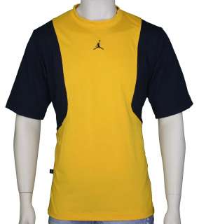 Nike Mens Jordan Training Track & Field T Shirt Yellow 383534 710 