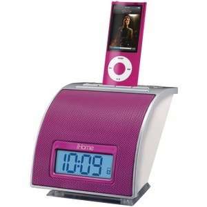   Space Saver Ipod Alarm Clock (Pink) (Personal Audio / Alarm Clocks