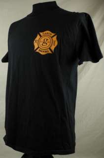   Firefighter LA 08 Concert Mens T shirt Large Black Shield Axes  