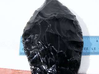 aztec art black obsidian knife w eagle warrior handle
