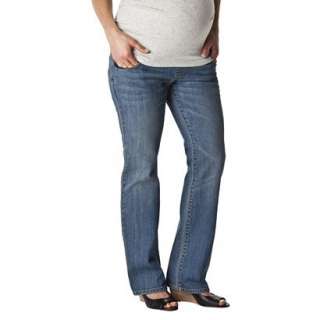   ® Maternity Extended Sizes Bootcut Jeans   Blue product details page