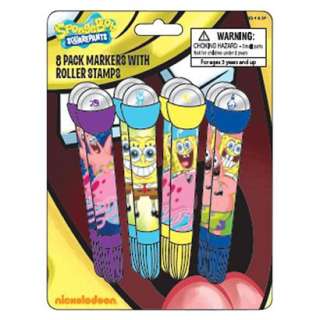 SpongeBob SquarePants Markers with Roller Stamps Party Favor 8 ct 