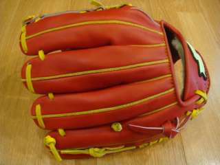 New SSK Wingfield 11.5 Infield Baseball Glove Red Yellow Pro RHT 