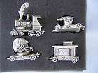 PIECE NEW ENGLAND PATRIOTS SOLID PEWTER TRAIN SET  NOT A TOY DISPLAY 