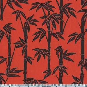  45 Wide Asia Bamboo Persimmon Fabric By The Yard Arts 