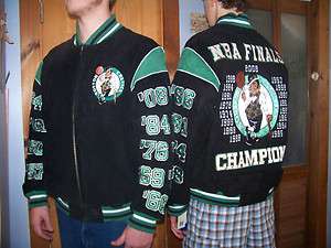 Boston Celtics NBA Champions Brand New Suede Leather Jacket Retail $ 