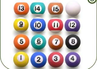 16 Pool Billiard 1 Super Balls Bouncy Favor Bounce  