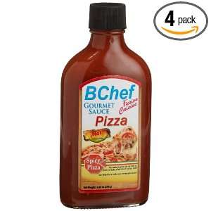 BChef Gourmet Pizza Hot Sauce, 8.4 Ounce Bottles (Pack of 4)  