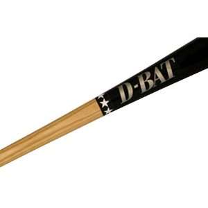  D Bat Pro Maple 73 Two Tone Baseball Bats UNFINISHED/BLACK 