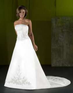 Wedding Dress, Emerald Bridal, Style 7020, NWOT, Size 10, White  