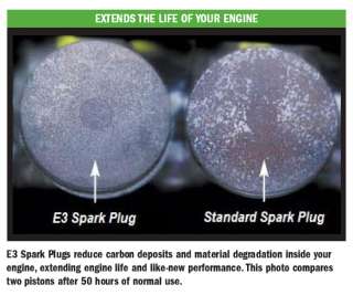 Side by side comparison of carbon build up in an engine using E3 Spark 