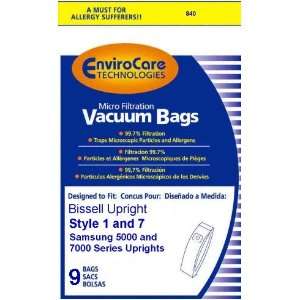 Bissell Style 1 and 7 Upright Vacuum Bags  9 Pk 
