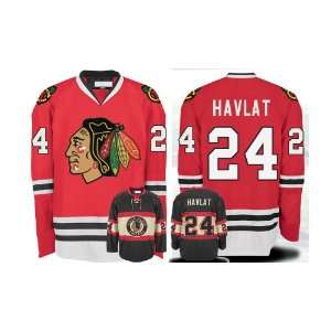 : EDGE Chicago Blackhawks Authentic NHL Jerseys #24 HAVLAT RED Jersey 